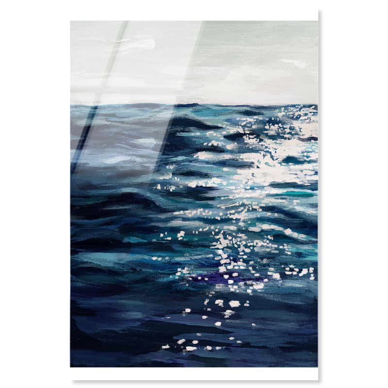 «Ocean View Blue Decor», reproduction acrylique par Art Remedy, H 30 po x l 24 po