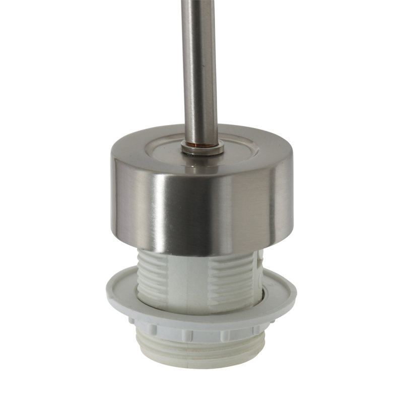Zeke 1 - Light Single Pendant, Silver, Steel