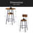 Round bar stool set with shelves, stool with backrest-1552440948-1552440949