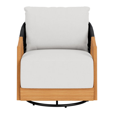 Alpine Outdoor Teak Swivel Armchair