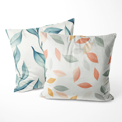 Coussin décoratif floral 2 pièces - Coussin Zen