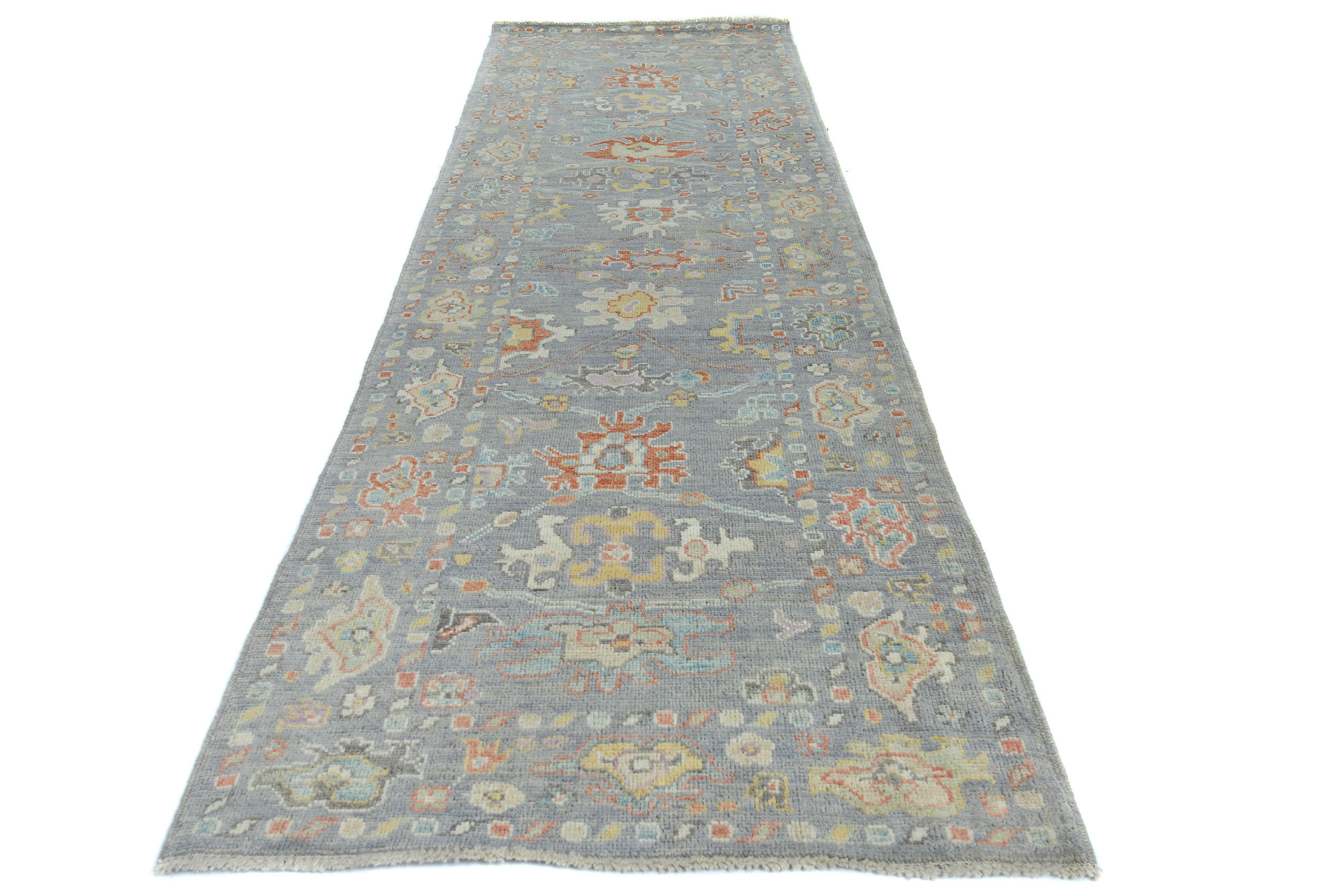 ADMINRUGS One-of-a-Kind Muted Gray Transitional 3x10 Oriental Runner ...