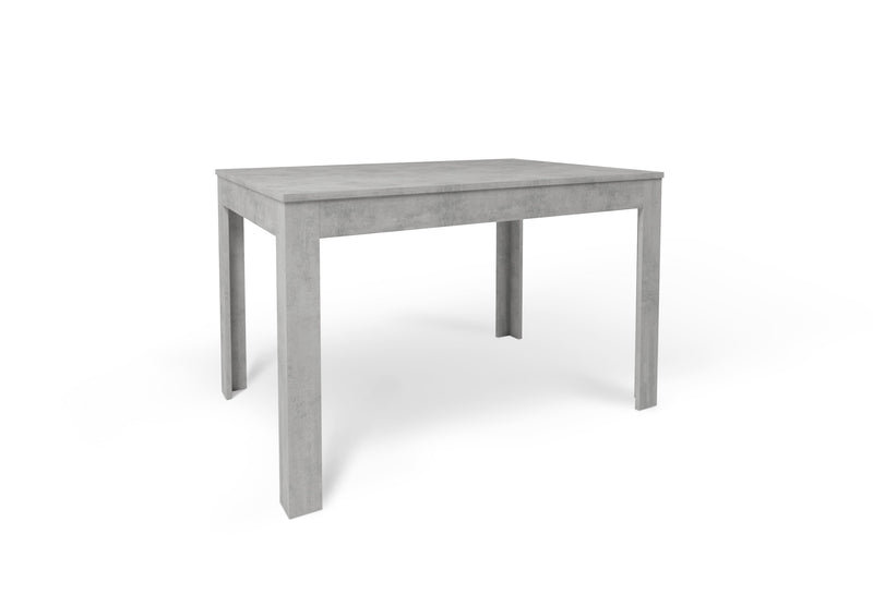 Bohlman Extendable Dining Table, Beton, Beton, 75cm H x 80cm L x 120cm W