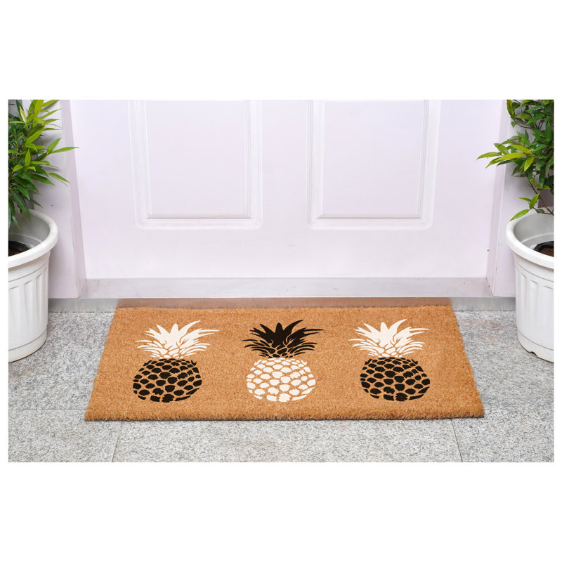 Paillasson Pineapple Trio, Blacks Blanc