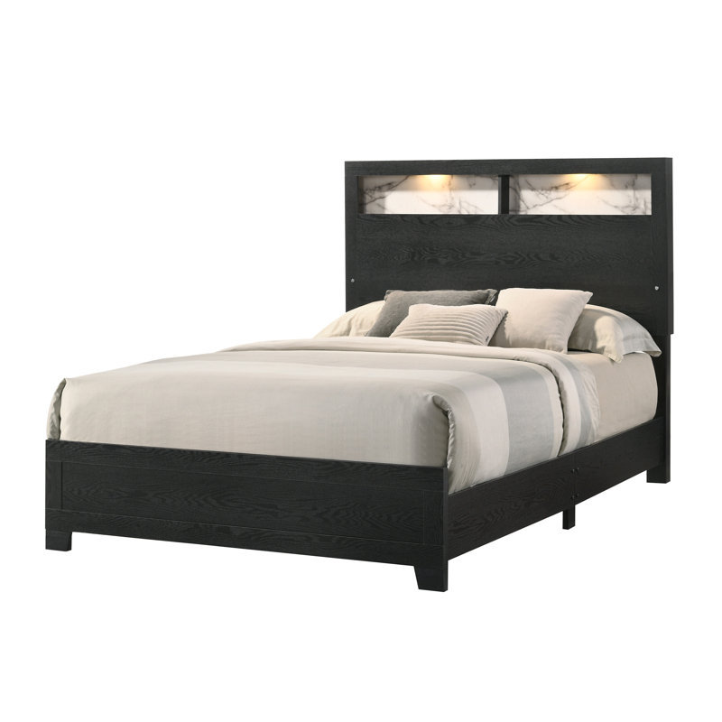 Panel Bed Tufted Headboard