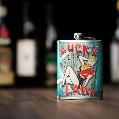 Flasque en acier inoxydable Lucky Lady