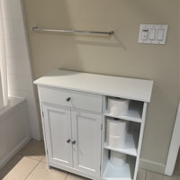 29.5 W x 31.5 H x 12 D Free-Standing Bathroom Cabinet Yaheetech Finish: Espresso