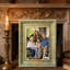 Cadre photo raffiné 3 pièces 5 "x 7" doré antique pour tablette de bureau-133632014-133632015-133632017