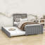 Lit plateforme simple en bois avec lit gigogne Breleigh-1745474108