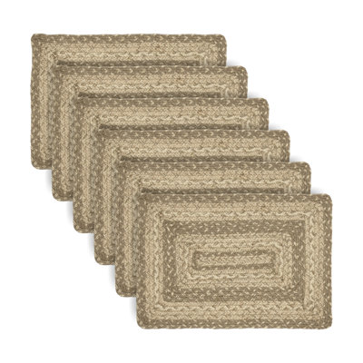 Daler Jute Rect Placemat Set of 6 10x15