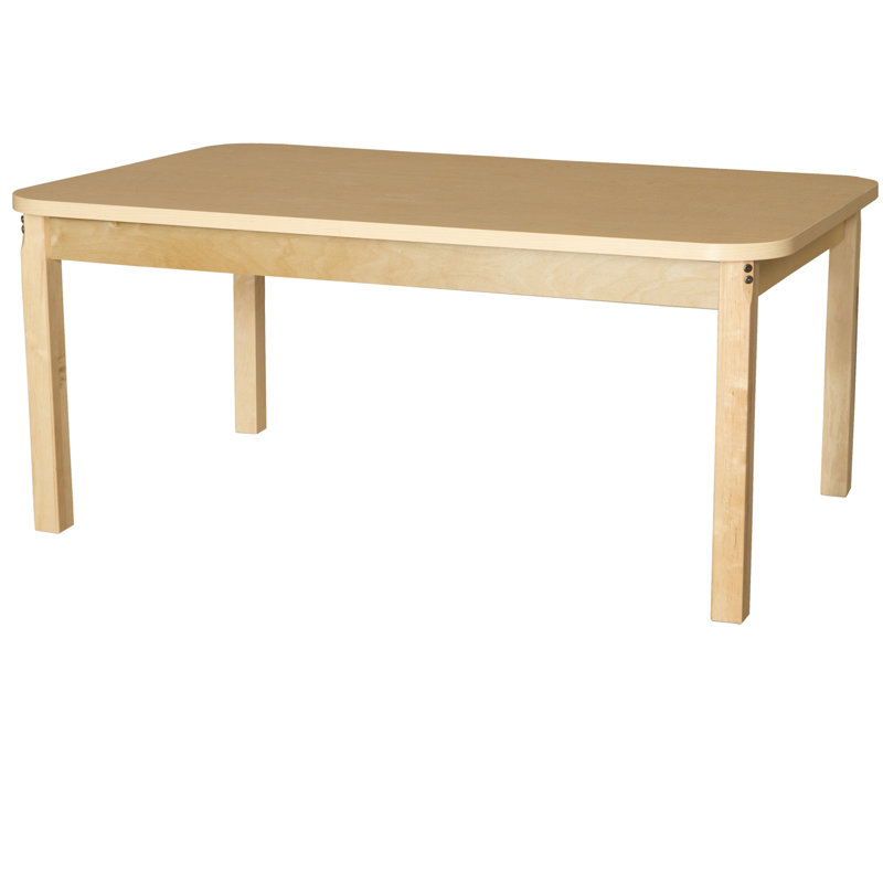 Table rectangulaire d'activités, Natural, 19" H x 60" W x 36" D