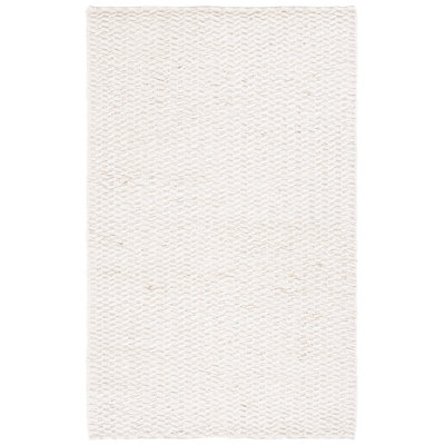 Tapis en jute / laine / coton tissé à la main Carlota