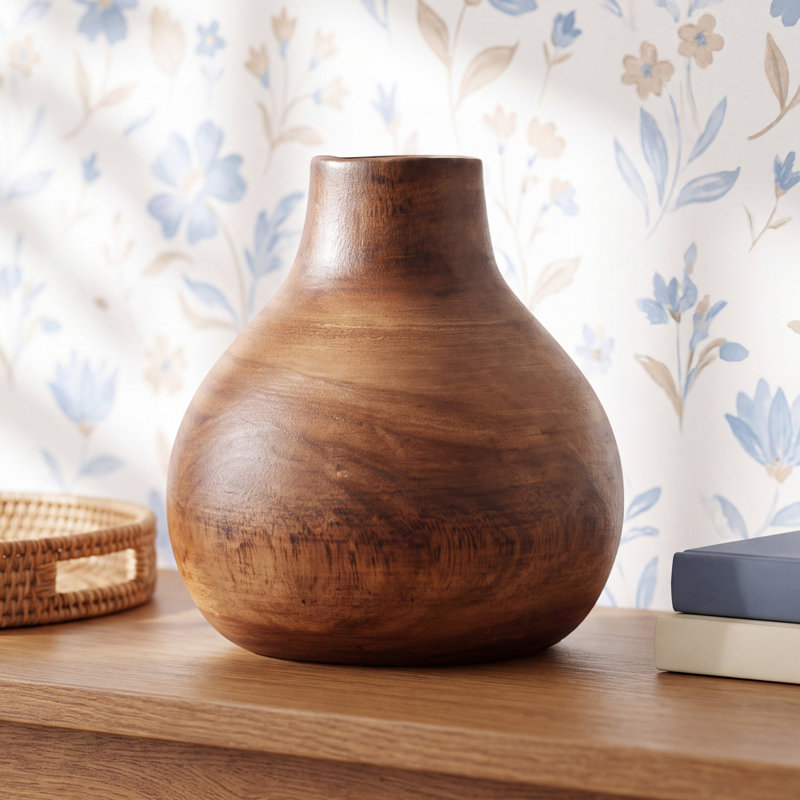 Mylo Solid Wood Table Vase