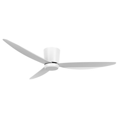 137cm Arren 3 - Blade Ceiling Fan with Remote Control and Light Kit Included