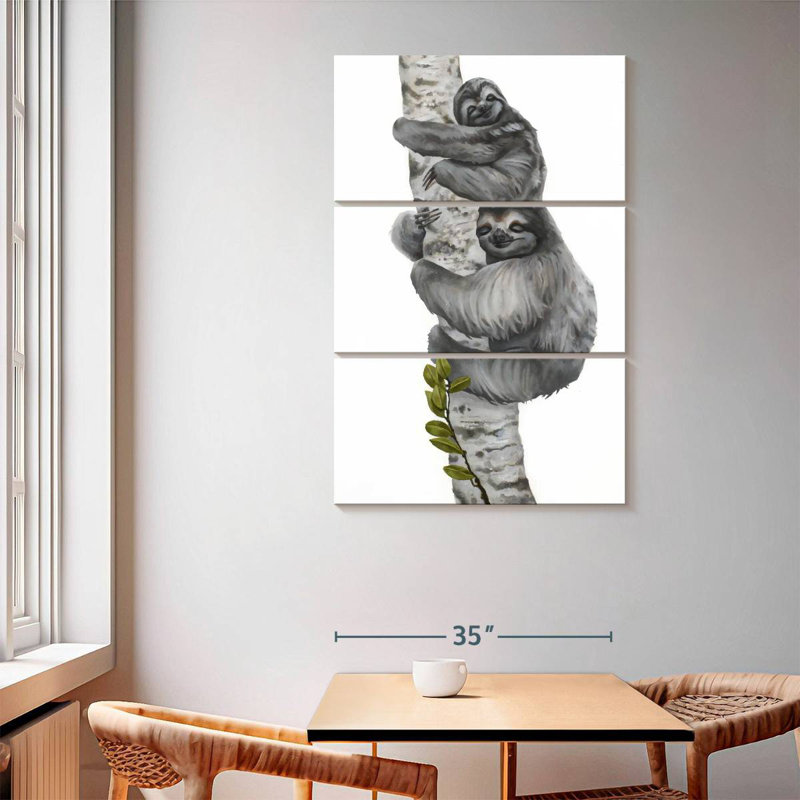 Brampt Sleepy Sloths, 65" H x 42" W