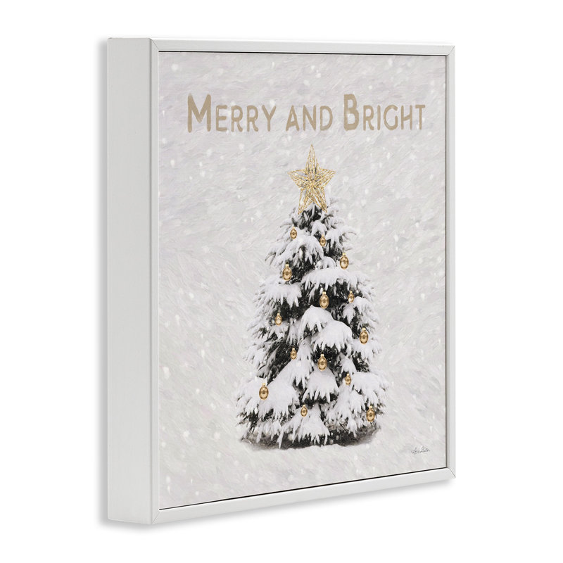 «Merry And Bright Scene On Wood» par Lori Deiter, reproduction, H 24 po x l 24 po x P 1,5 po
