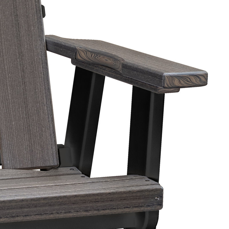 Fauteuil oscillant Brandon , Gris bord de mer / noir