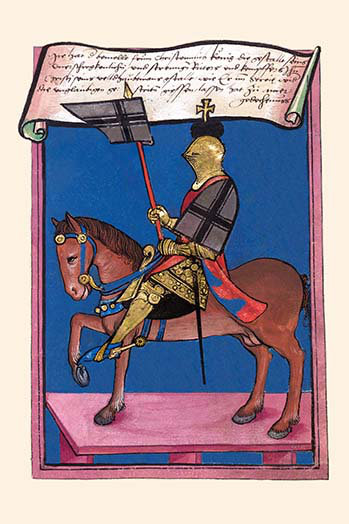 « médiéval knights » par ludwig van eyb, reproduction d’art