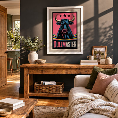 Bullmaster Poster Retro - Framed Print
