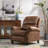 34.6'' Wide Classic and Overstuffed Soft PushBack Recliner-1091160640
