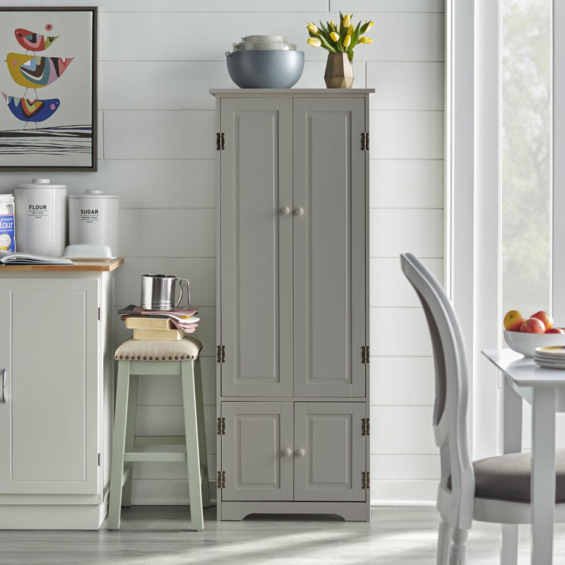 60'' Kitchen Pantry, Charcoal Gray