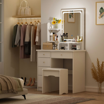 Ensemble coiffeuse et tabouret Willingford