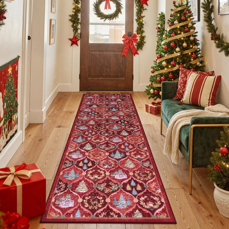 Tapis de Noël Laraven, Tapis de couloir 2 pi x 6 pi