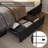Athanasius Modern LED Platform Bed, PU Upholstered Bed with Storage Drawers, RGB Lighting & Music Sync, Adjustable Headboard, No Box Spring Needed, Easy Assembly-1356800846-1348519639