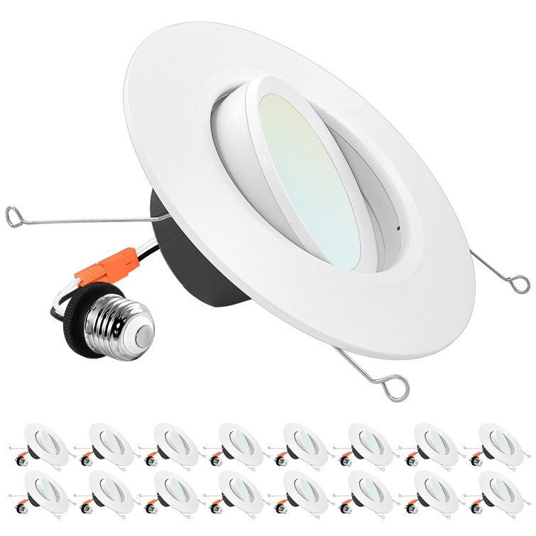 5"/6" Selectable CCT Remodel IC LED Retrofit Recessed Lighting Kit