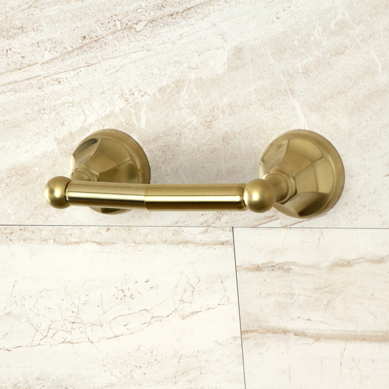 Kingston Brass Metropolitan Toilet Paper Holder, Brushed Brass