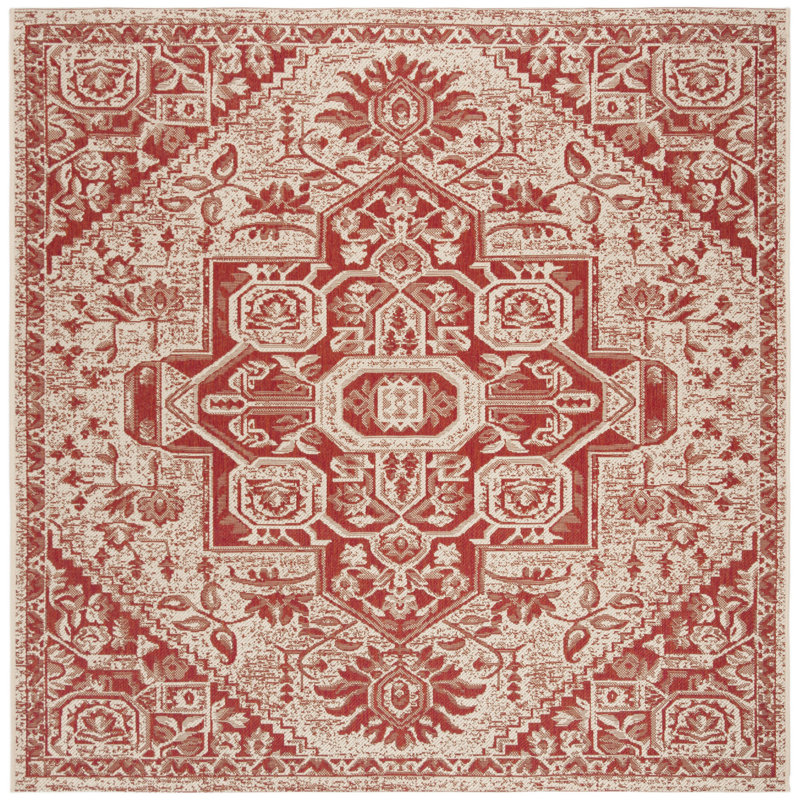 Tapis oriental intérieur / extérieur Donivin 100 Performance, Carré 4 pi