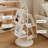 Cream White Modern Iron Rotating Bookshelf-441403302