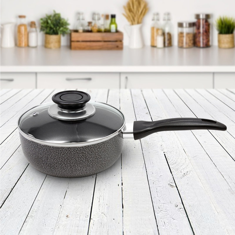 Non-Stick Aluminum Saucepan, 3 Qt