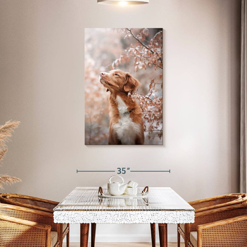 Brampt Winter Toller Dog, 45" H x 30" W