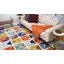 Tapis oriental orange / rose / bleu Depew-861401772