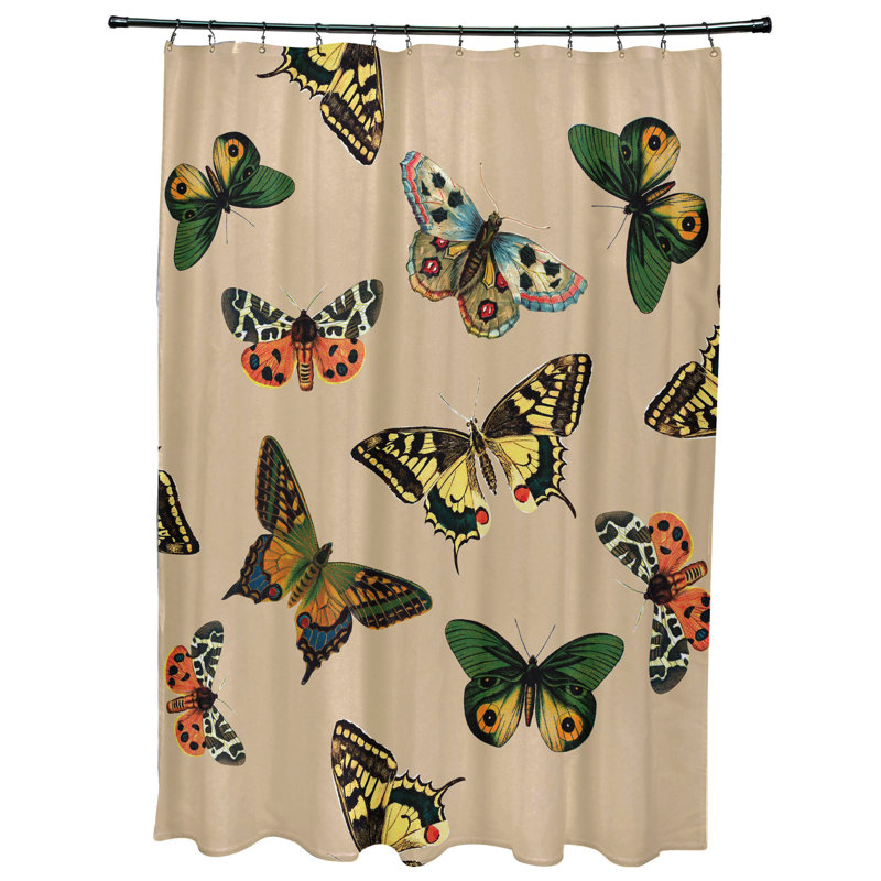 Rideau de douche simple Alberts Valley, Taupe
