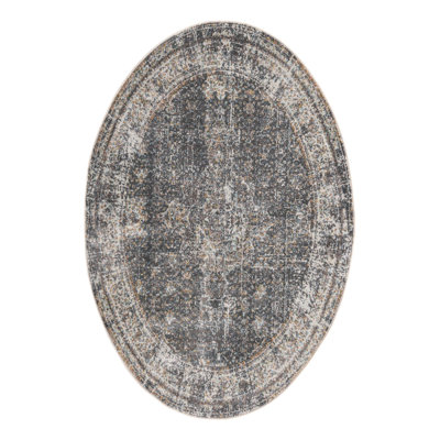 Folmar Oriental Fume Gray Area Rug