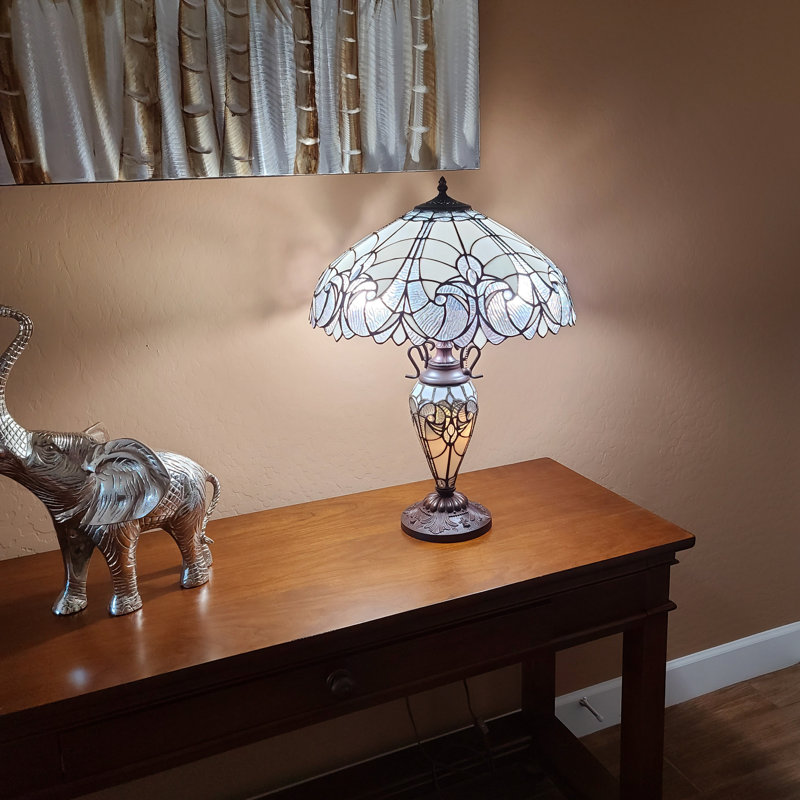 Davy Metal Bankers Lamp, 23" H x 18" W x 18" D