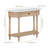 Pinewood Table With Drawer And Open Shelf