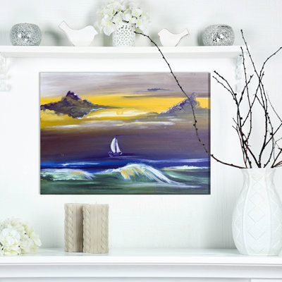« voilier », peinture