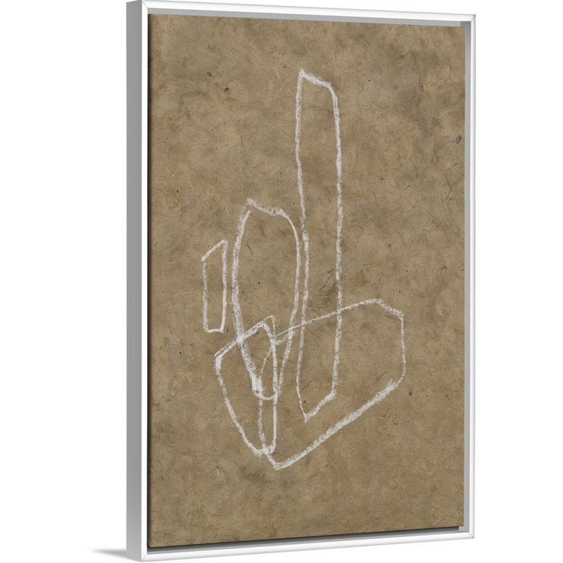 «The Runes IV» par Jennifer Goldberger - reproduction d'art, Toile blanche encadrée, H 50 po x l 34 po x P 1,75 po