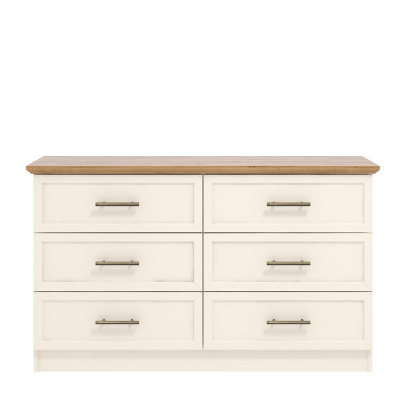Cleverton 6 Drawer Chest, Ivory