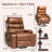 Geier PU Upholstered Heated Massage Chair,Lift Assistance-1959664053