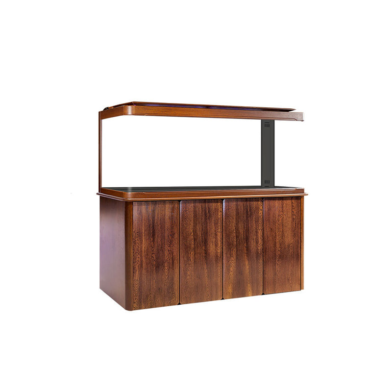Brown Wood Grain Rectangular Eco Aquarium Tank