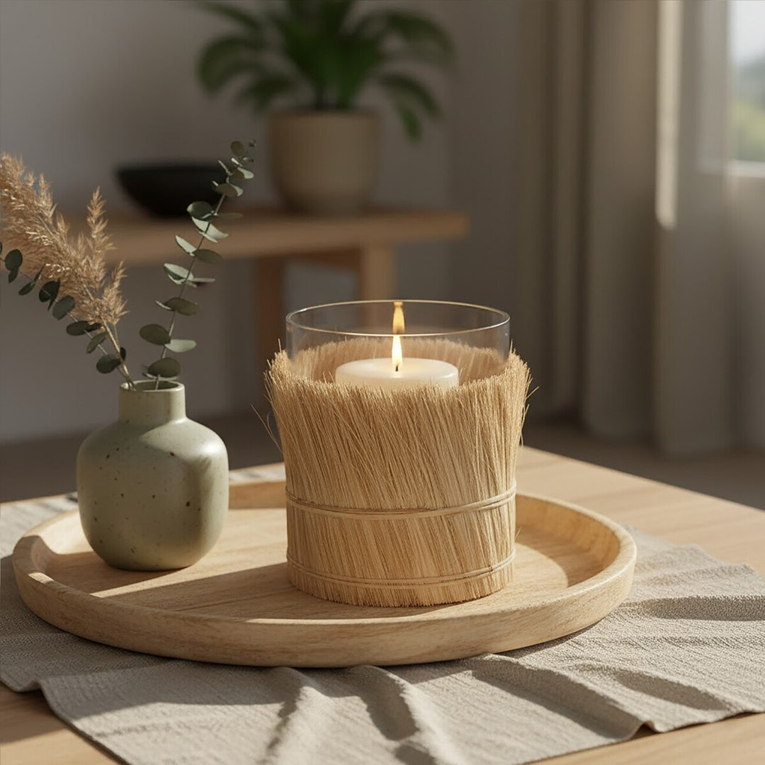 Glass Tabletop Tealight Holder