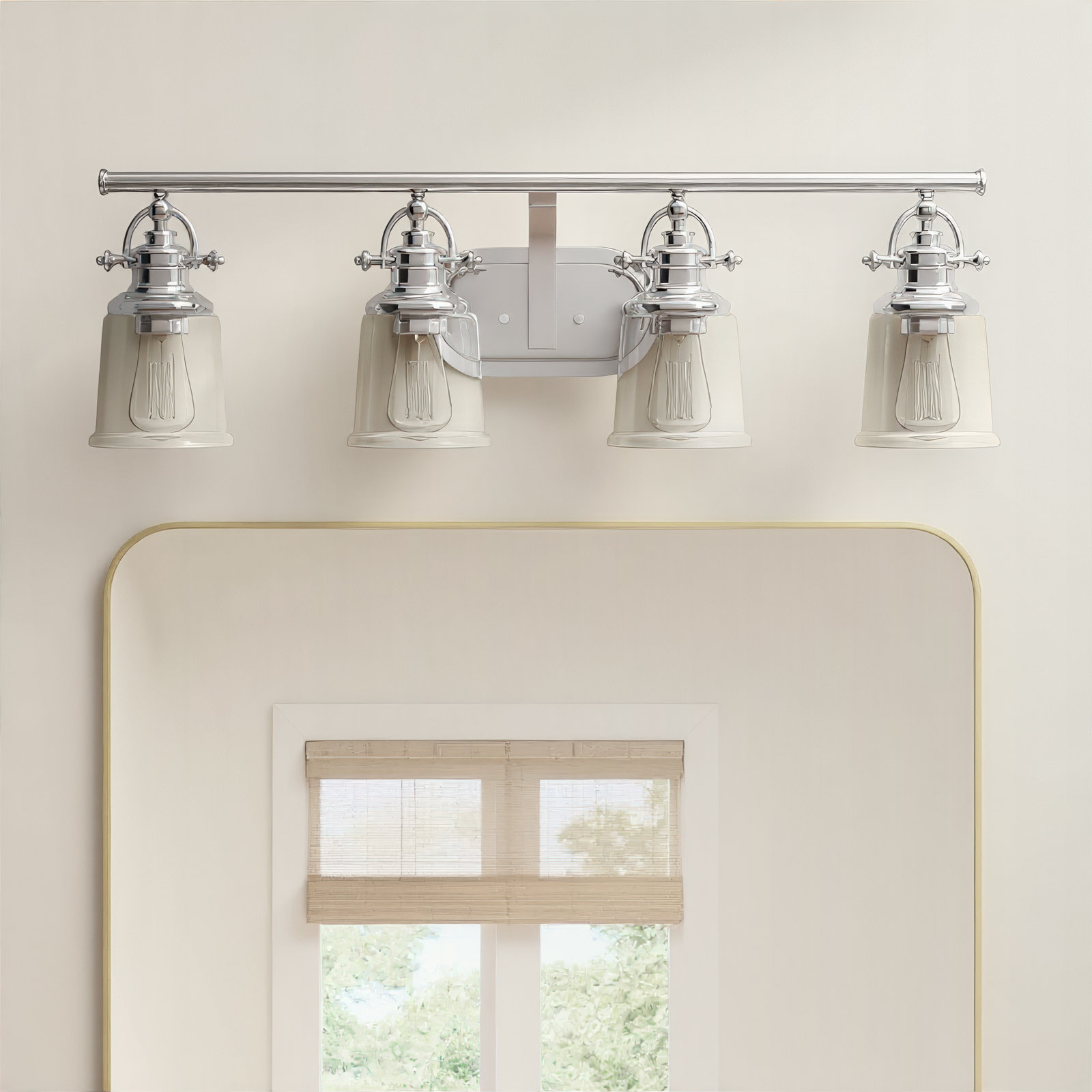 Amiliana Dimmable Polished Chrome Vanity Light