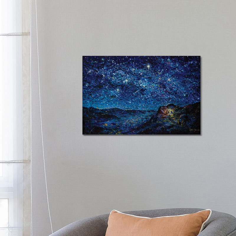 Night Of The Nativity by Jeff Johnson - Wrapped Canvas Painting, 66.04 cm H x 45.72 cm W x 1.91 cm D