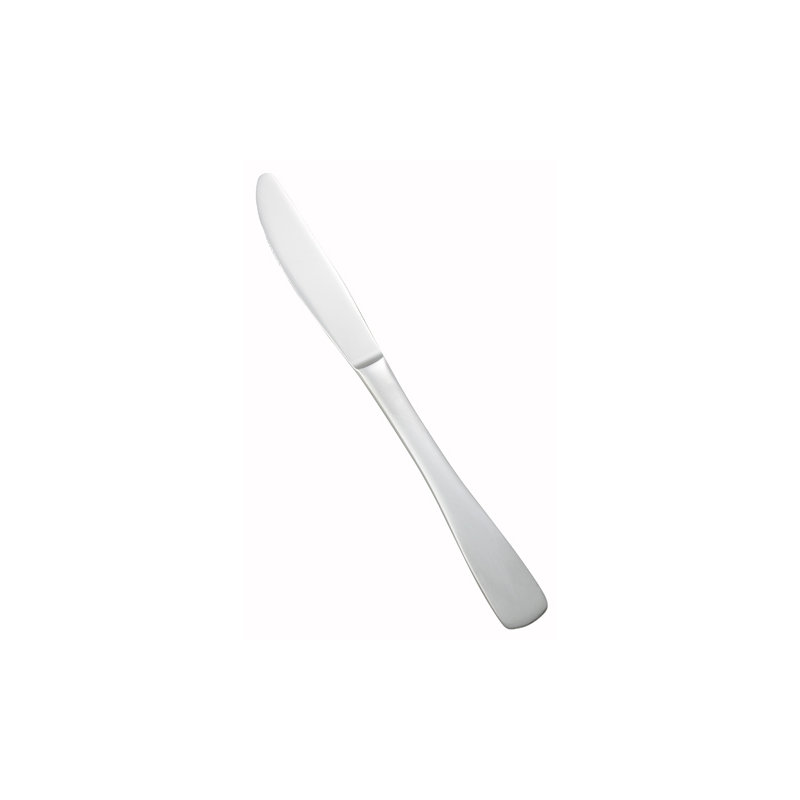 Winco Winston Stainless-Steel Dinner Knife, Heavyweight, 9.5" (12 Pack)