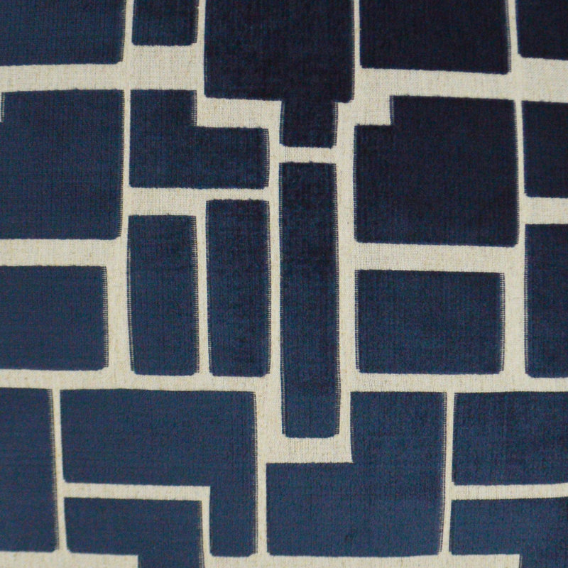 Aura Throw Pillow, Navy, Square 20"