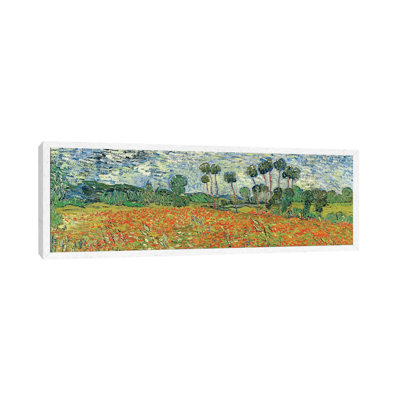 Field of Poppies, Auvers-sur-Oise, 1890 by Vincent Van Gogh - 1 Piece Panoramic Painting on Canvas